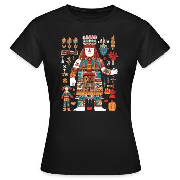 Itzamna Maya God Mythologie maya - T-shirt Femme - noir - Devant - AI Model Female 172 dark (172cm)