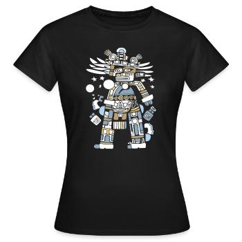 Dieu Maya Mythologie Maya Itzamna - T-shirt Femme - noir - Devant - AI Model Female 172 dark (172cm)