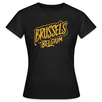 Warsaw Poland Souvenir Reminder - Women's T-Shirt - black - Front - AI Model Female 172 dark (172cm)