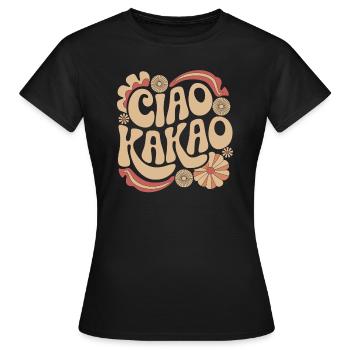 Ciao Kakao - Frauen T-Shirt - Schwarz - Vorne - AI Model Female 172 dark (172cm)
