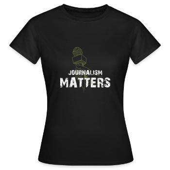 Journalismus Ist Nicht Das Enemy Journalist Shirt - Frauen T-Shirt - Schwarz - Vorne - AI Model Female 172 dark (172cm)