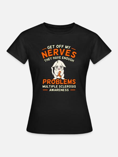Graphic on sensitization for multiple sclerosis - Women's T-Shirt - black