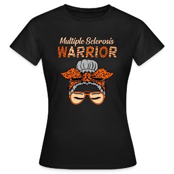 Multiple-sklerose-warrior-ms-bewusstseinsgrafik - Frauen T-Shirt - Schwarz - Vorne - AI Model Female 172 dark (172cm)