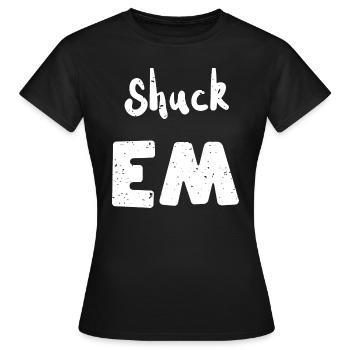 Shuck Em - Shellfish - Women's T-Shirt - black - Front - AI Model Female 172 dark (172cm)