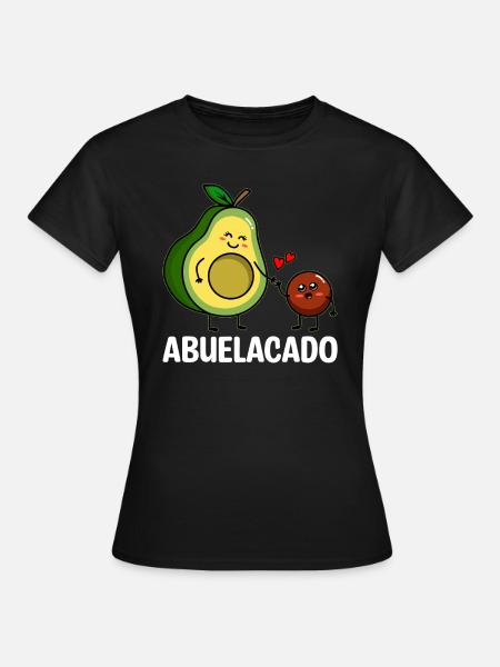 Abuelacado Avocado Guacamole Liebhaber Avocados - Frauen T-Shirt - Schwarz