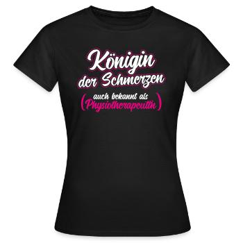 Physiothérapeute Physiothérapie Physiothérapeute - T-shirt Femme - noir - Devant - AI Model Female 172 dark (172cm)