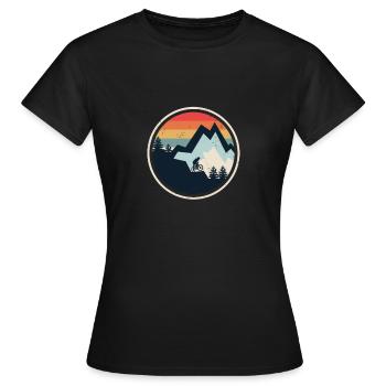 vélo de montagne - T-shirt Femme - noir - Devant - AI Model Female 172 dark (172cm)