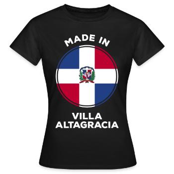 République dominicaine - T-shirt Femme - noir - Devant - AI Model Female 172 dark (172cm)