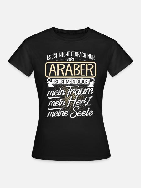 ARABER - Herz - Frauen T-Shirt - Schwarz