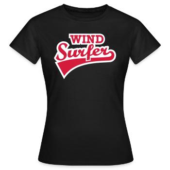 Windsurfer - T-shirt Femme - noir - Devant - AI Model Female 172 dark (172cm)