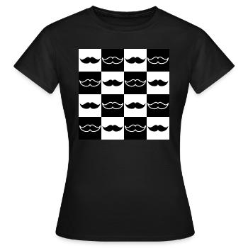 Checkerboard For Dads For Best Dad - Women's T-Shirt - black - Front - AI Model Female 172 dark (172cm)