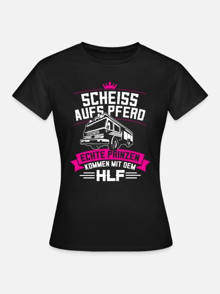 Feuerwehr HLF - Frauen T-Shirt - Schwarz