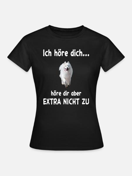 Samojede Hund - Samojede - Frauen T-Shirt - Schwarz
