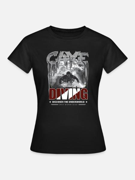 Plongée souterraine Plongée souterraine Cadeau Sports extrêmes - T-shirt Femme - noir