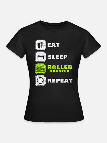 Achterbahn - Frauen T-Shirt - Schwarz
