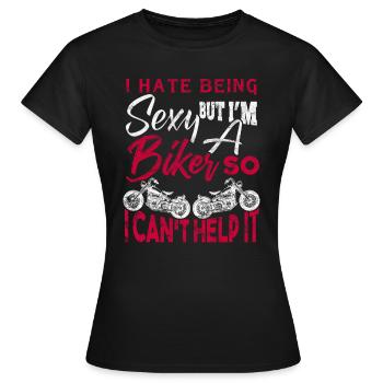 moto - T-shirt Femme - noir - Devant - AI Model Female 172 dark (172cm)