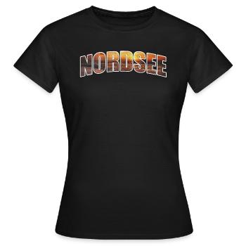 Mer du Nord - T-shirt Femme - noir - Devant - AI Model Female 172 dark (172cm)