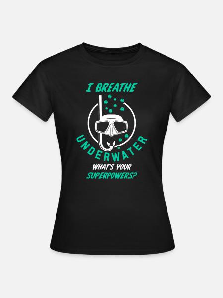 Tauchen - Frauen T-Shirt - Schwarz