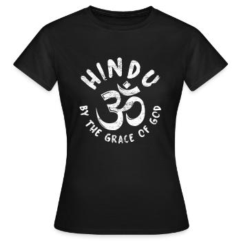 hindouisme - T-shirt Femme - noir - Devant - AI Model Female 172 dark (172cm)
