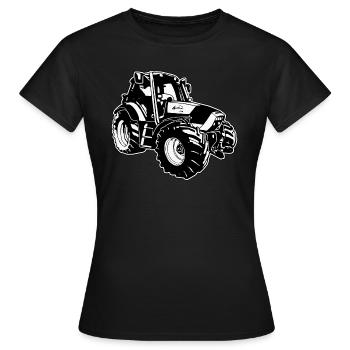 Deutz Fahr Agriculteur Agrotron Lohn - T-shirt Femme - noir - Devant - AI Model Female 172 dark (172cm)