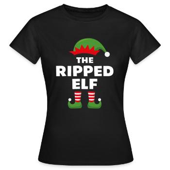 Der zerrissene Elf - Frauen T-Shirt - Schwarz - Vorne - AI Model Female 172 dark (172cm)