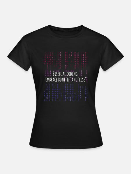 LGBT Code bisexuelles Programmieren - Frauen T-Shirt - Schwarz