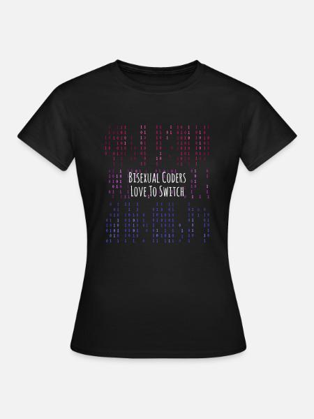 LGBT Code bisexuelles Programmieren - Frauen T-Shirt - Schwarz