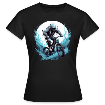Chauffeur de nuit BMX - T-shirt Femme - noir - Devant - AI Model Female 172 dark (172cm)
