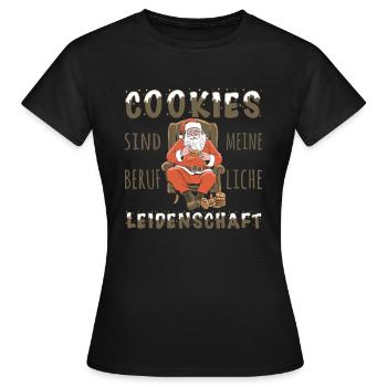 Lustig Datenschützer berufliche Cookies - Frauen T-Shirt - Schwarz - Vorne - AI Model Female 172 dark (172cm)
