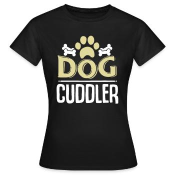 chien - T-shirt Femme - noir - Devant - AI Model Female 172 dark (172cm)