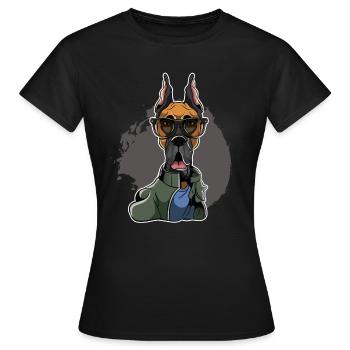 Great Dane - Great Dane - Women's T-Shirt - black - Front - AI Model Female 172 dark (172cm)