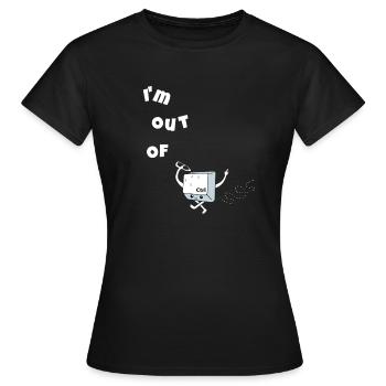 Je suis hors de contrôle - T-shirt Femme - noir - Devant - AI Model Female 172 dark (172cm)