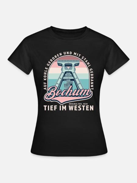 BOCHUM BADGE - Frauen T-Shirt - Schwarz