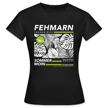 Fehmarn Ostsee - Frauen T-Shirt - Schwarz - Vorne - AI Model Female 172 dark (172cm)