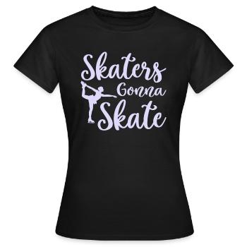 Patinage Patins Va Patiner - T-shirt Femme - noir - Devant - AI Model Female 172 dark (172cm)