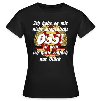 Ich habe es mir nicht ausgesucht OSSI zu sein... - Frauen T-Shirt - Schwarz - Vorne - AI Model Female 172 dark (172cm)