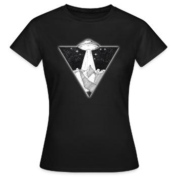 UFO - Women's T-Shirt - black - Front - AI Model Female 172 dark (172cm)