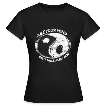 bouddhisme - T-shirt Femme - noir - Devant - AI Model Female 172 dark (172cm)