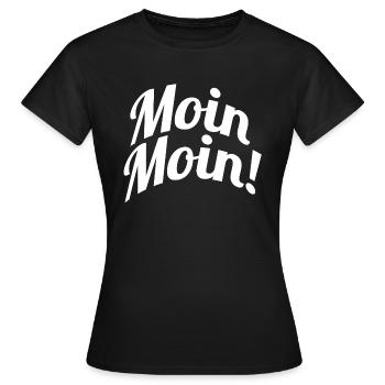 Moin Moin - T-shirt Femme - noir - Devant - AI Model Female 172 dark (172cm)
