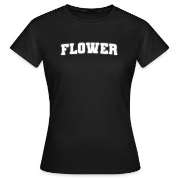 Flower - Frauen T-Shirt - Schwarz - Vorne - AI Model Female 172 dark (172cm)