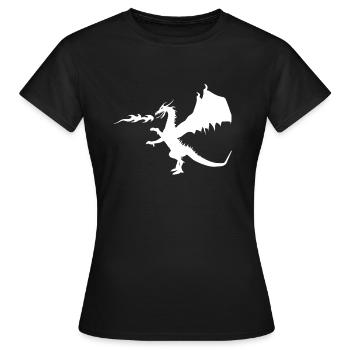 Dragon dragon - T-shirt Femme - noir - Devant - AI Model Female 172 dark (172cm)