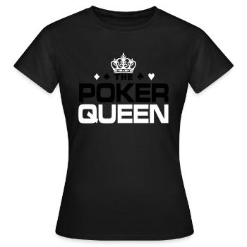 Poker Queen - Frauen T-Shirt - Schwarz - Vorne - AI Model Female 172 dark (172cm)