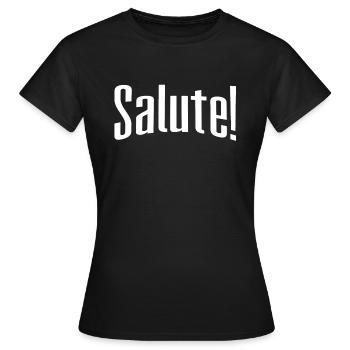 salut - T-shirt Femme - noir - Devant - AI Model Female 172 dark (172cm)