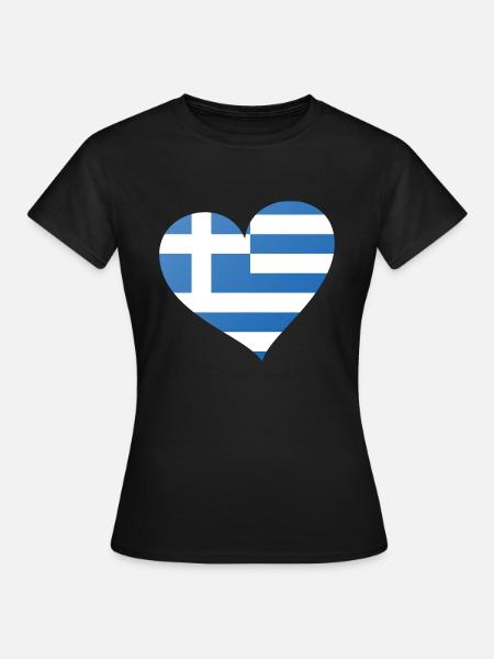 Griechenland - Frauen T-Shirt - Schwarz
