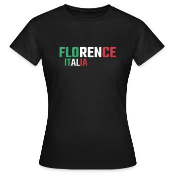 Florence Italie Florence Italie Italia - T-shirt Femme - noir - Devant - AI Model Female 172 dark (172cm)