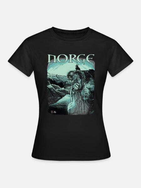 Preikestolen # Troll # Norwegen - Frauen T-Shirt - Schwarz