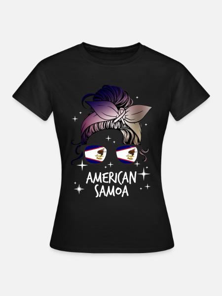 Amerikanisch-Samoa - Frauen T-Shirt - Schwarz