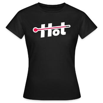 Chaud - T-shirt Femme - noir - Devant - AI Model Female 172 dark (172cm)