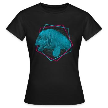 Lamantin - Lamantin - T-shirt Femme - noir - Devant - AI Model Female 172 dark (172cm)