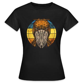 Oiseau bec-en-sabot - T-shirt Femme - noir - Devant - AI Model Female 172 dark (172cm)